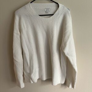 J Crew Extra Soft Sweater medium white